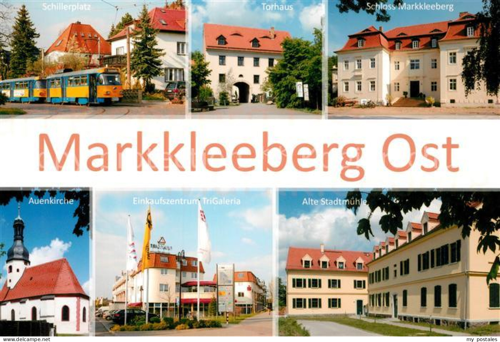 73230874 Markkleeberg Schloss Torhaus Schillerplatz Auenkirche Stadtmuehle Markk - Markkleeberg