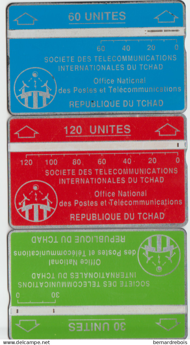 TC33 - 3 CARTES MAGNETIQUES DU TCHAD Pour 2 € - Tchad