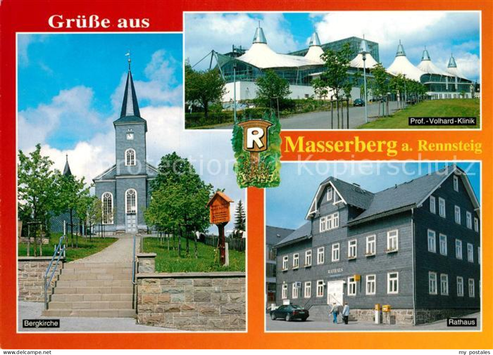 73230863 Masserberg Bergkirche Rathaus Prof. Volhard-Klinik Masserberg - Masserberg