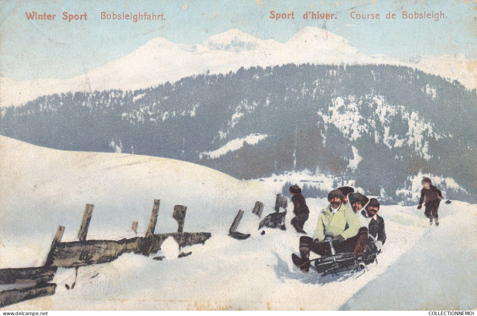 Course De Bobsleigh ,2 Cartes - Wintersport