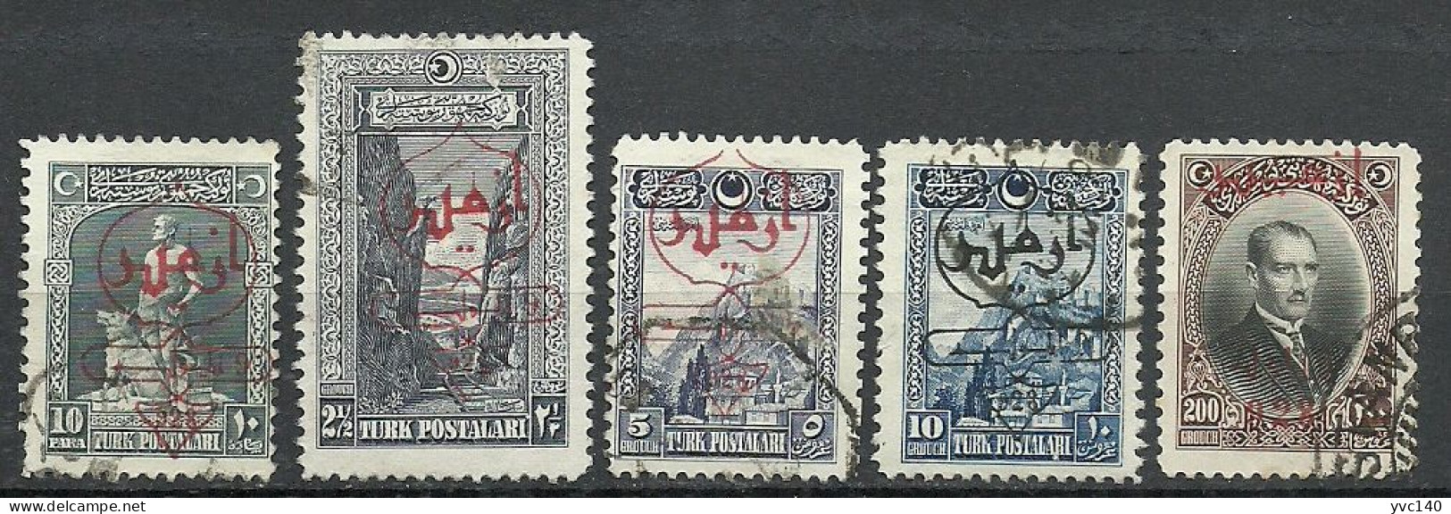 Turkey; 1928 Smyrna 2nd Exhibition Stamps - Gebraucht