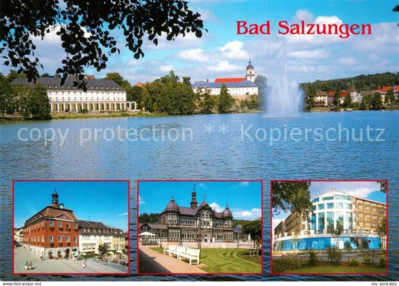 73230511 Bad Salzungen Burgsee Rathaus Gradierwerk Asklepos Parkklinik Bad Salzu - Bad Salzungen