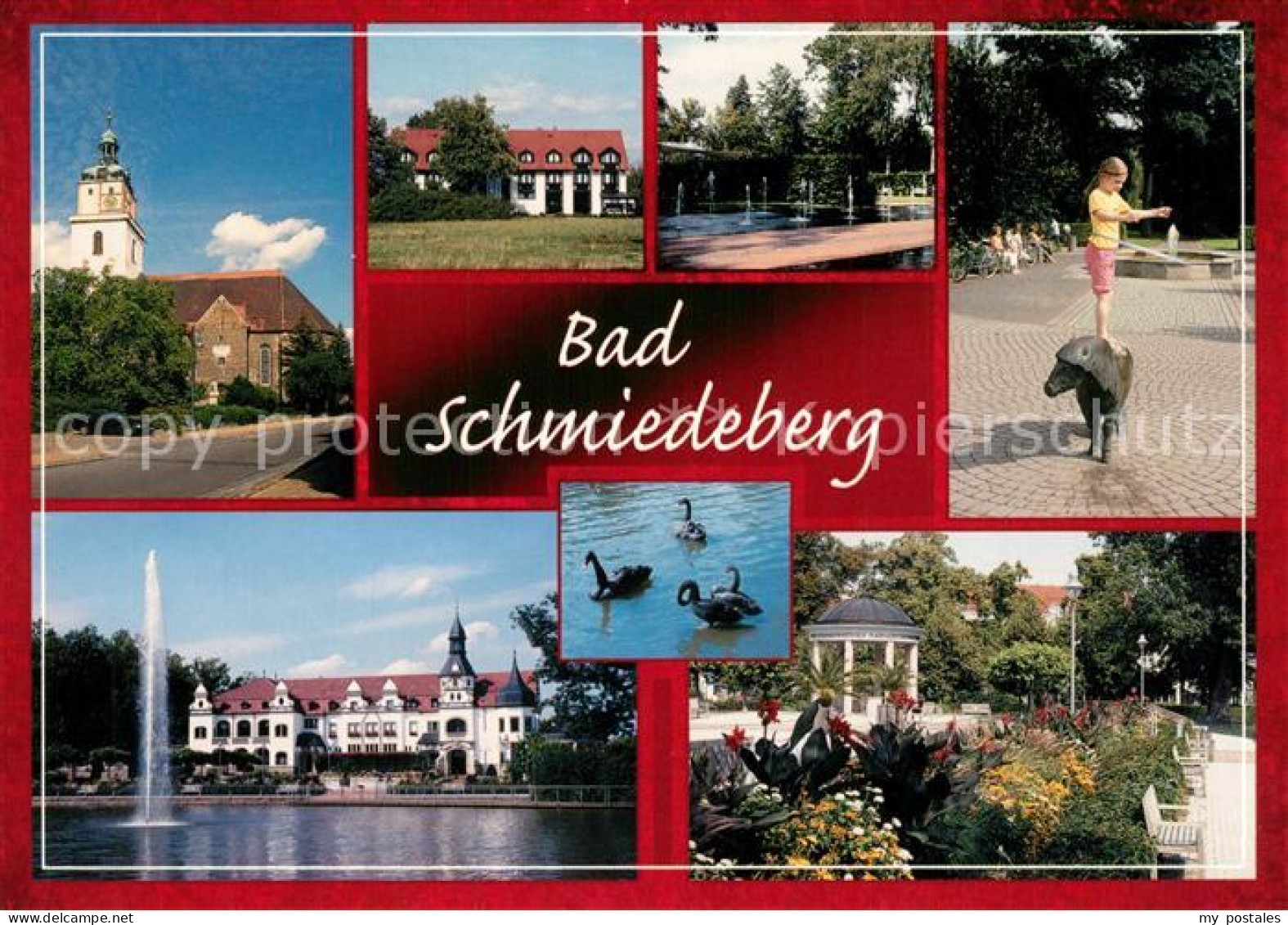 73230507 Bad Schmiedeberg Kirche Kurhotel Wasserspiele Kurpark Pony Artistik Kur - Bad Schmiedeberg