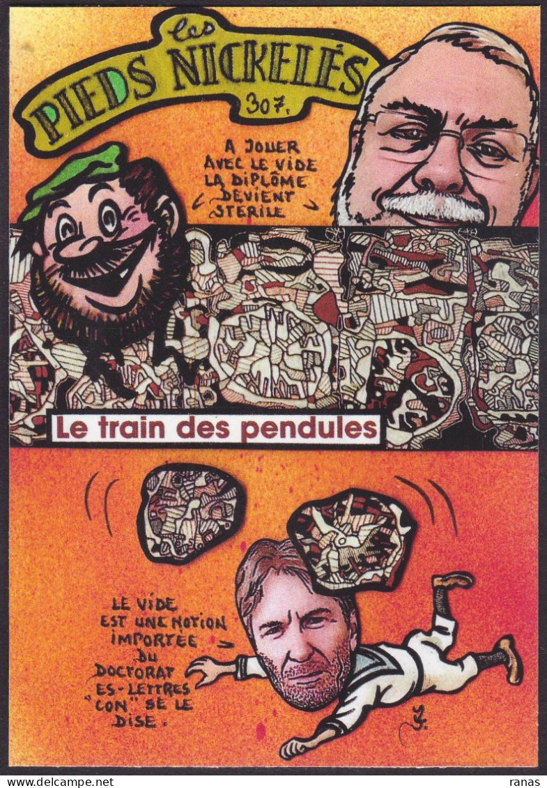 CPM Les Pieds Nickelés Par Jihel Tirage Limité En 30 Ex Numérotés Signés Satirique Dubuffet - Comics
