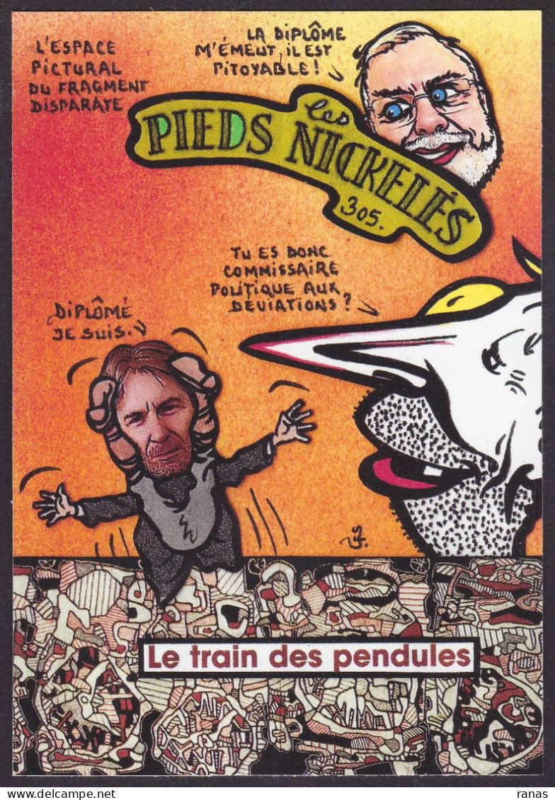 CPM Les Pieds Nickelés Par Jihel Tirage Limité En 30 Ex Numérotés Signés Satirique Dubuffet - Cómics