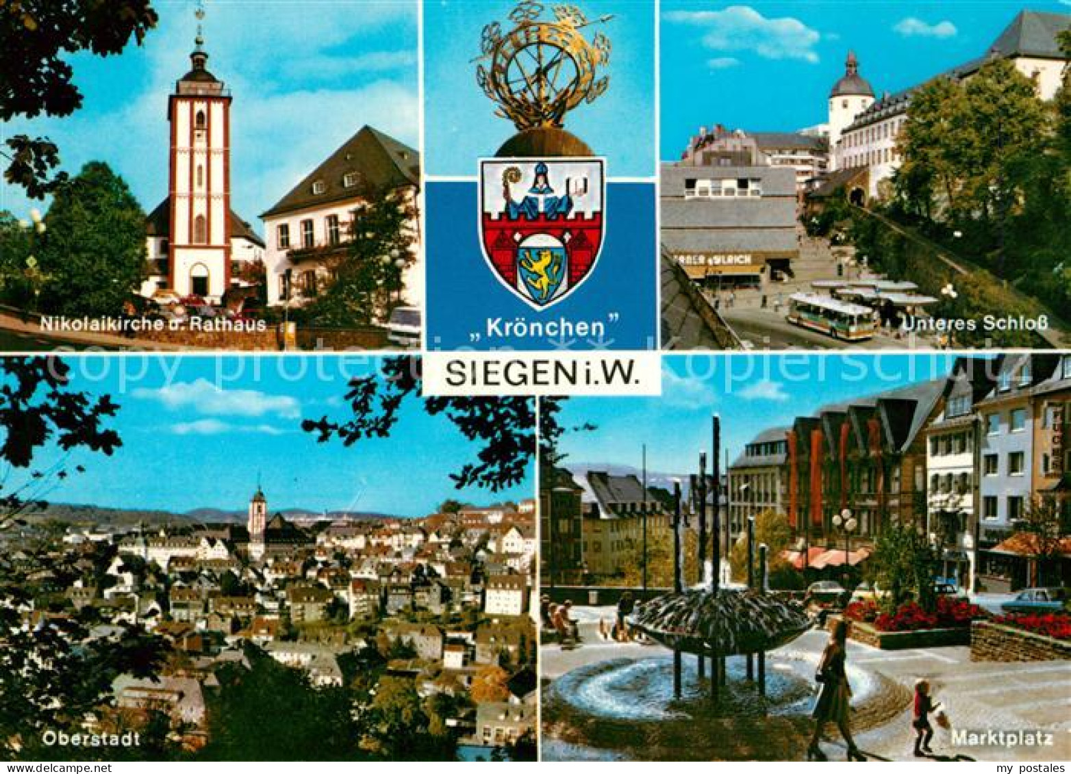 73230330 Siegen Westfalen Nikolaikirche Rathaus Schloss Marktplatz Oberstadt Wap - Siegen