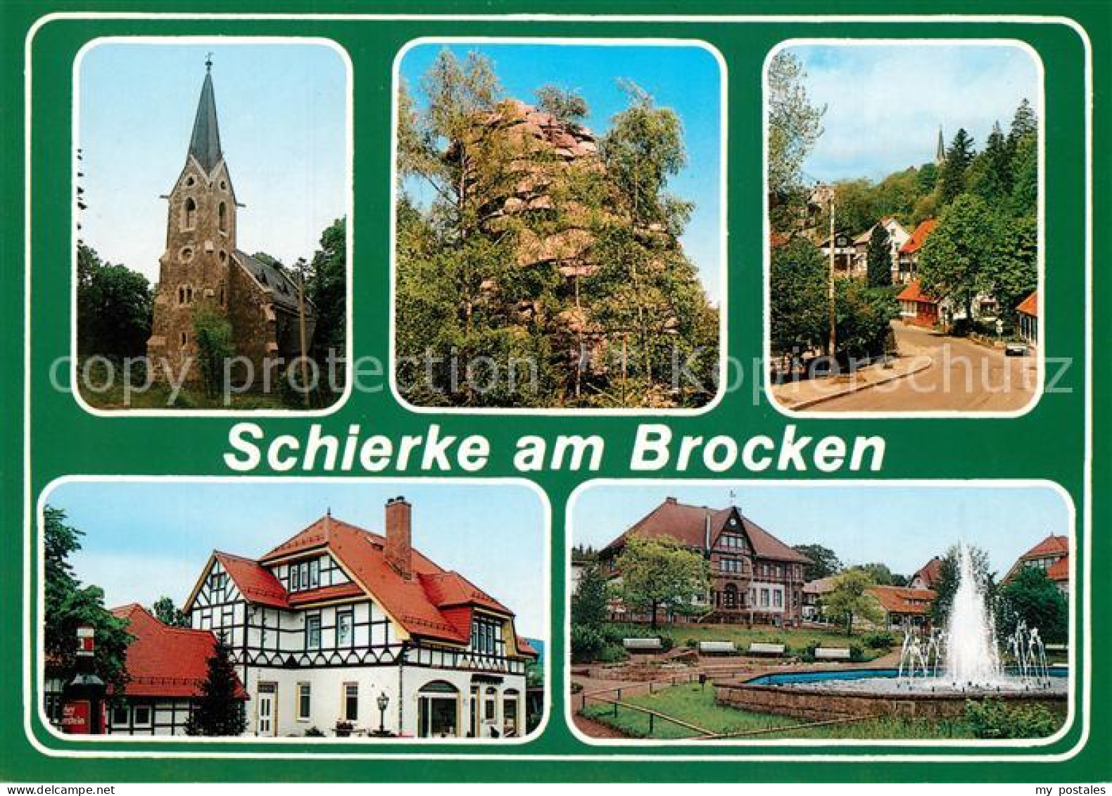 73230135 Schierke Harz Kirche Schnarcherklippen Kirchberg Kurpark Schierke Harz - Schierke