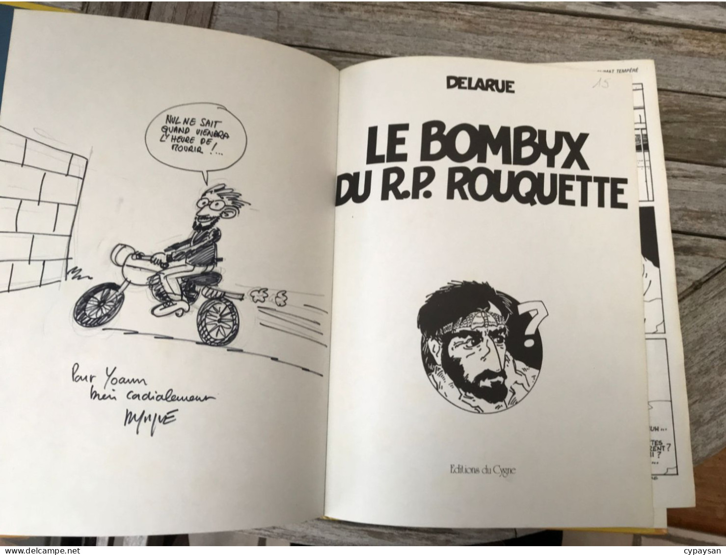 Le Bombyx Du R.P Rouquette EO DEDICACE BE Cygne 03/1982 Delarue (BI3) - Dediche