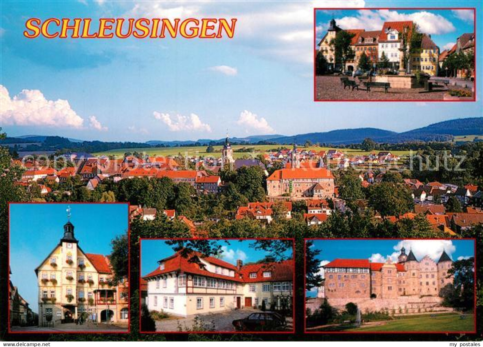 73230112 Schleusingen Wilhelm-Augusta-Stift Schloss-Bertholdsburg Markt Schleusi - Schleusingen