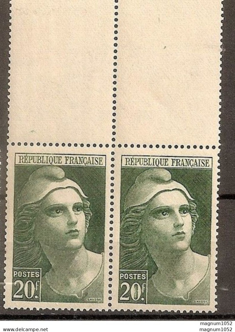 VARIETE  1  N 730 **   1 TB  DE DROITE AVEC TRAINEE BLANCHE AU MILIEU DU  0 DE LA FACIALE TENANT A NORMAL - Unused Stamps