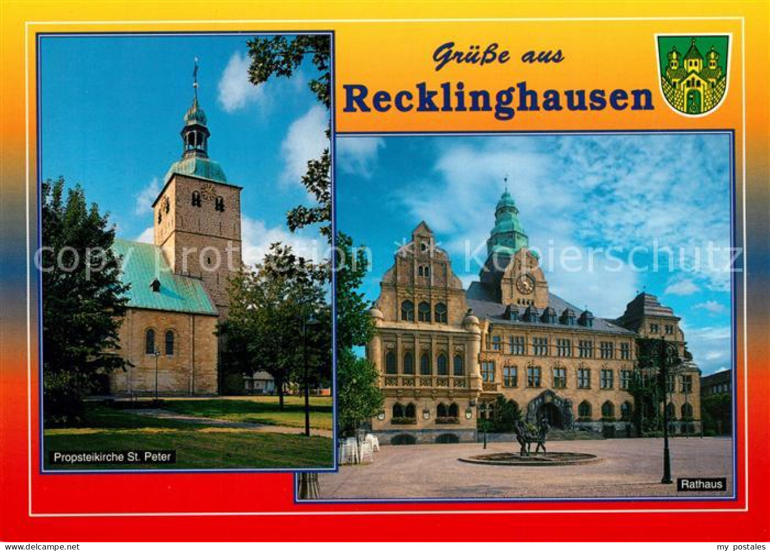 73229870 Recklinghausen Westfalen Propsteikirche Sankt Peter Rathaus Recklinghau - Recklinghausen