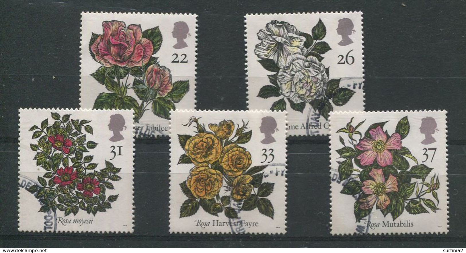 STAMPS - 1991 ROSES SET VFU - Used Stamps