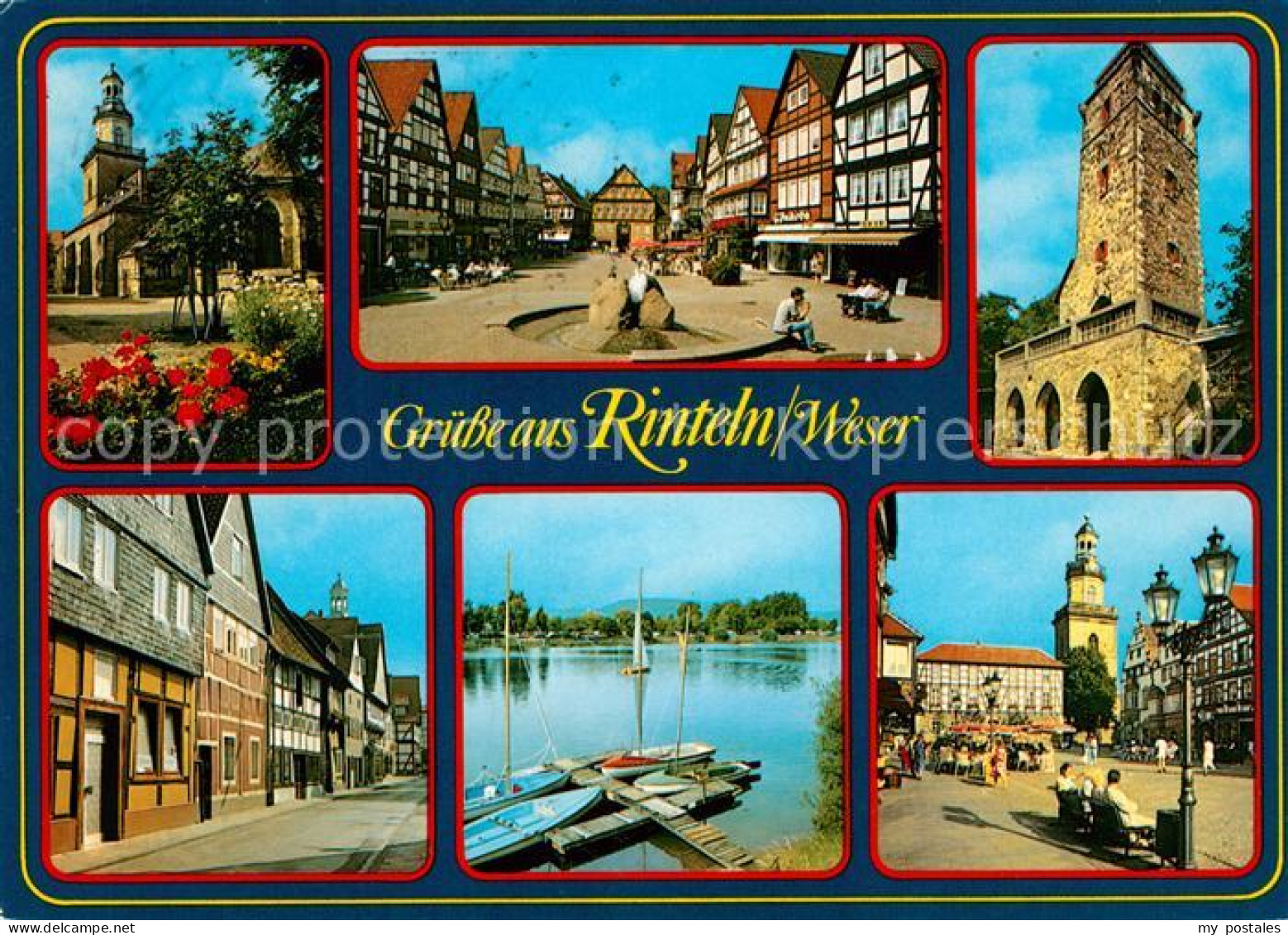 73229848 Rinteln Marktplatz Hafen Stadtansichten Rinteln - Rinteln