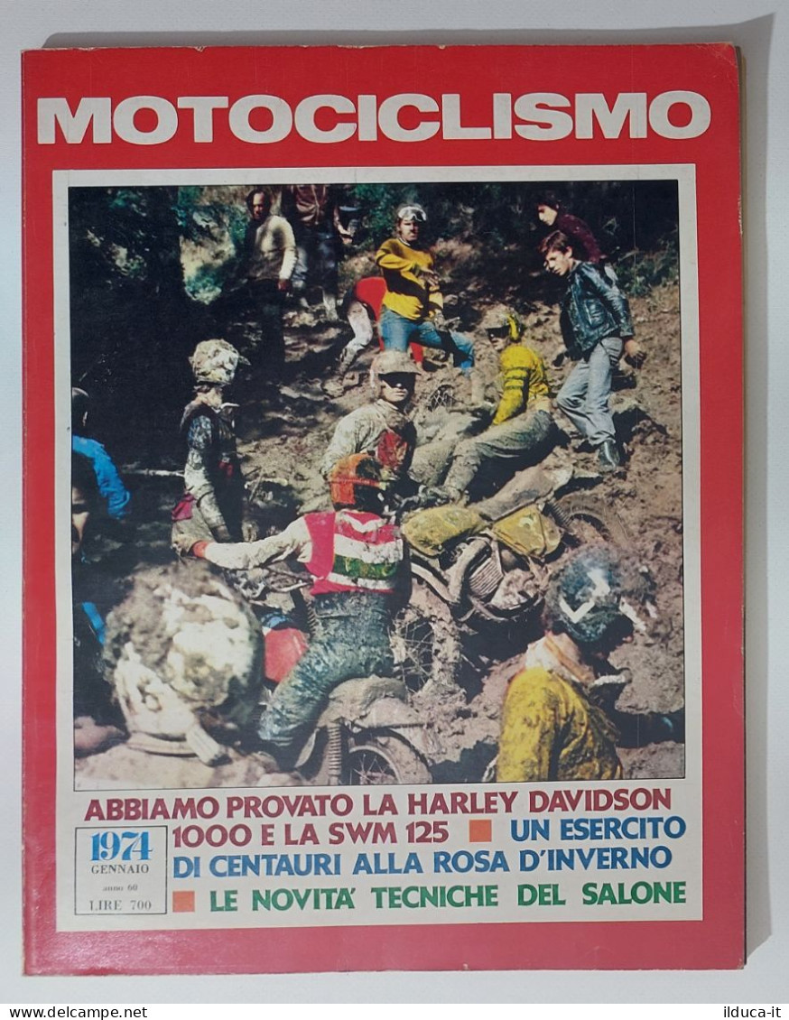 37875 Motociclismo 1974 A. 60 N. 1 - Harley Davidson 1000; SWM 125 - Moteurs