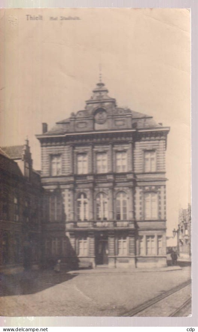 Carte Photo  Thielt  Stadhuis   1918 - Tielt