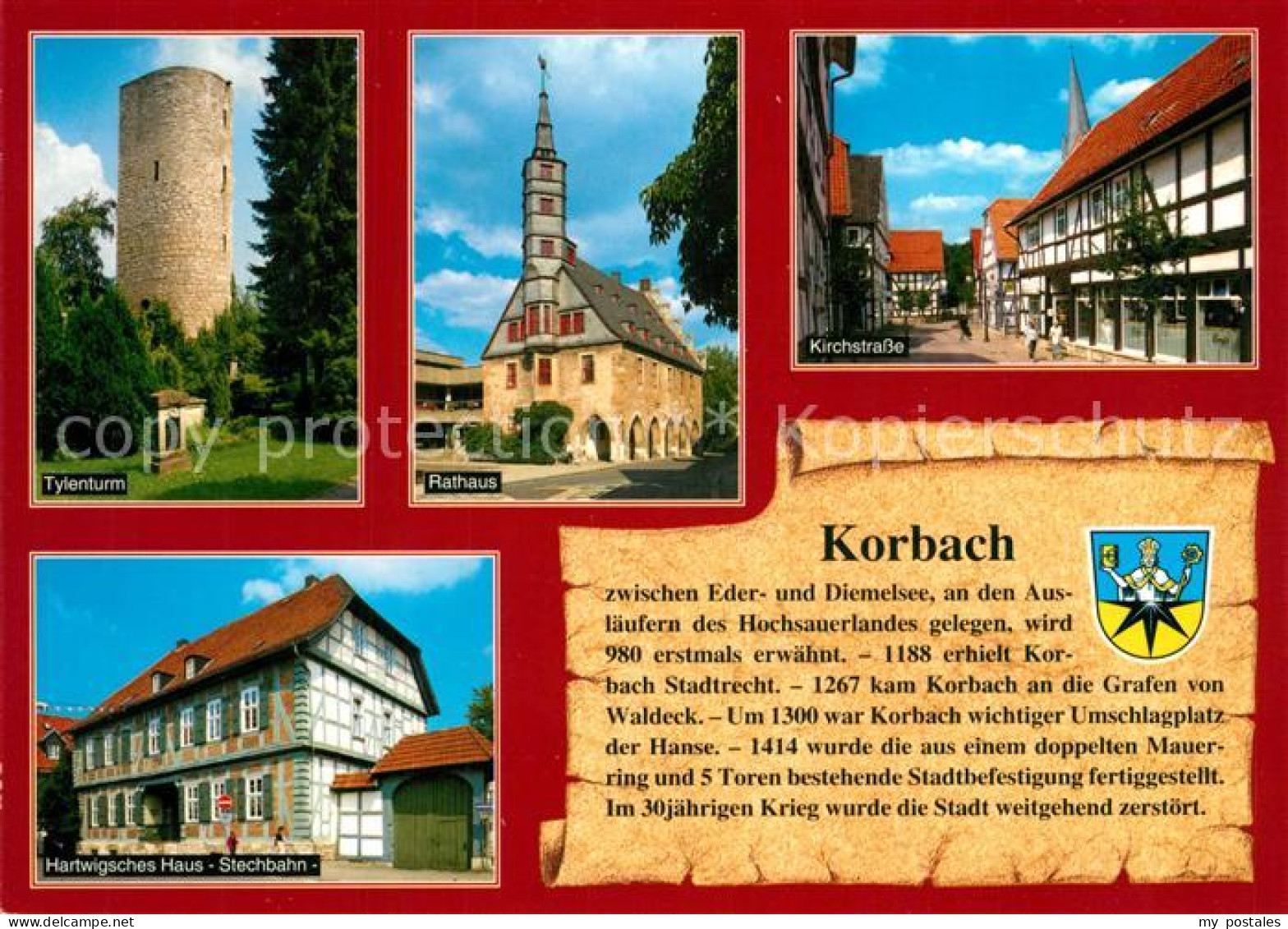73229615 Korbach Kirchstrasse Tylenturm Rathaus Korbach - Korbach