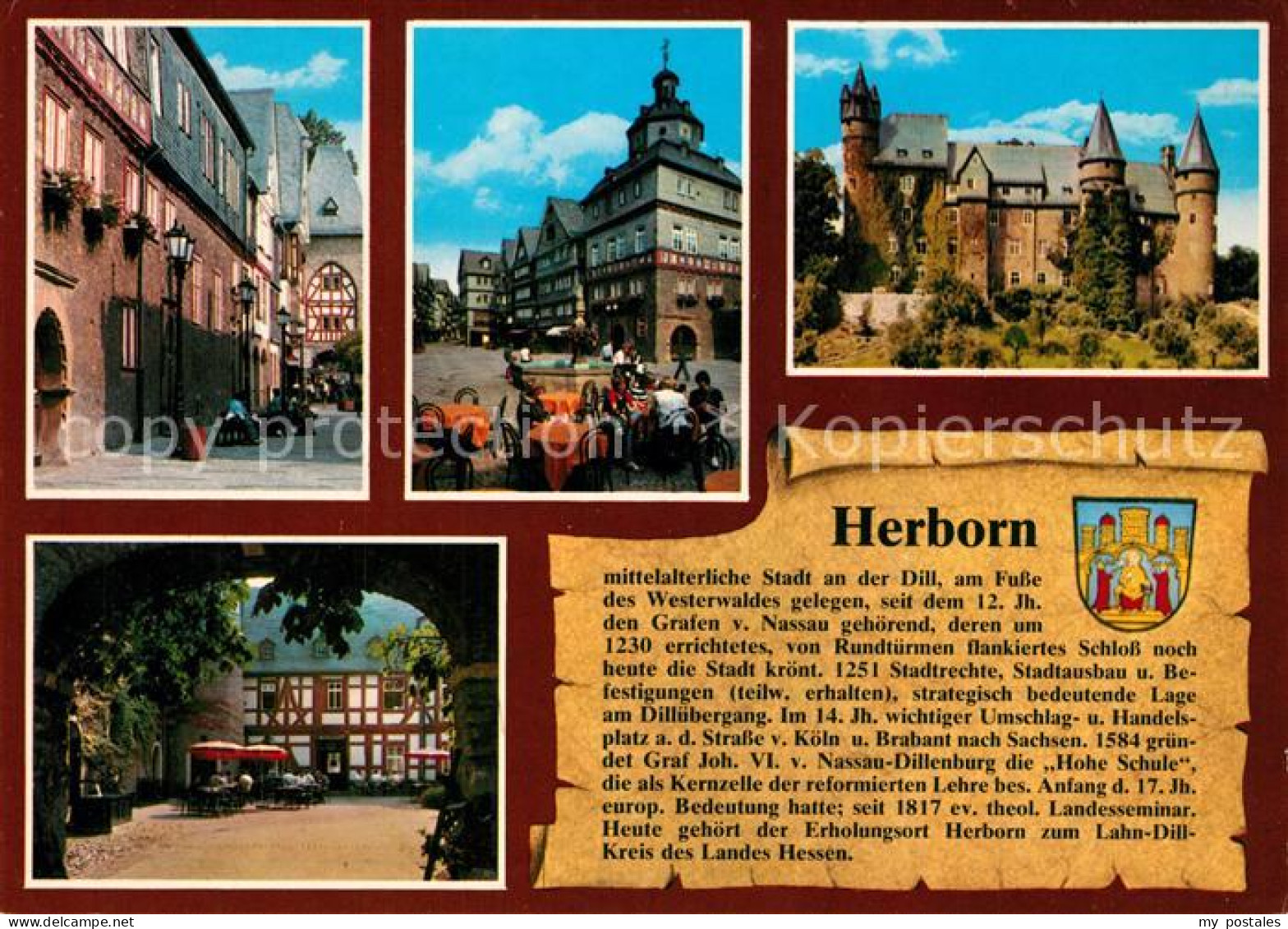 73229594 Herborn Hessen Bahnhofstrasse Markt Rathaus Schloss Herborn Hessen - Herborn