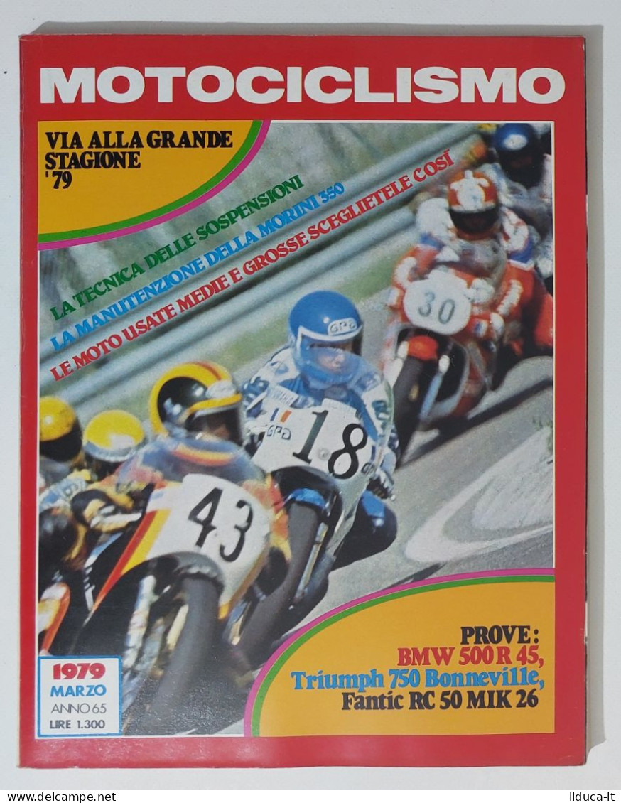 37898 Motociclismo 1979 A. 65 N. 3 - Sspensioni; Morini 350; BMW 500R 45 - Motores