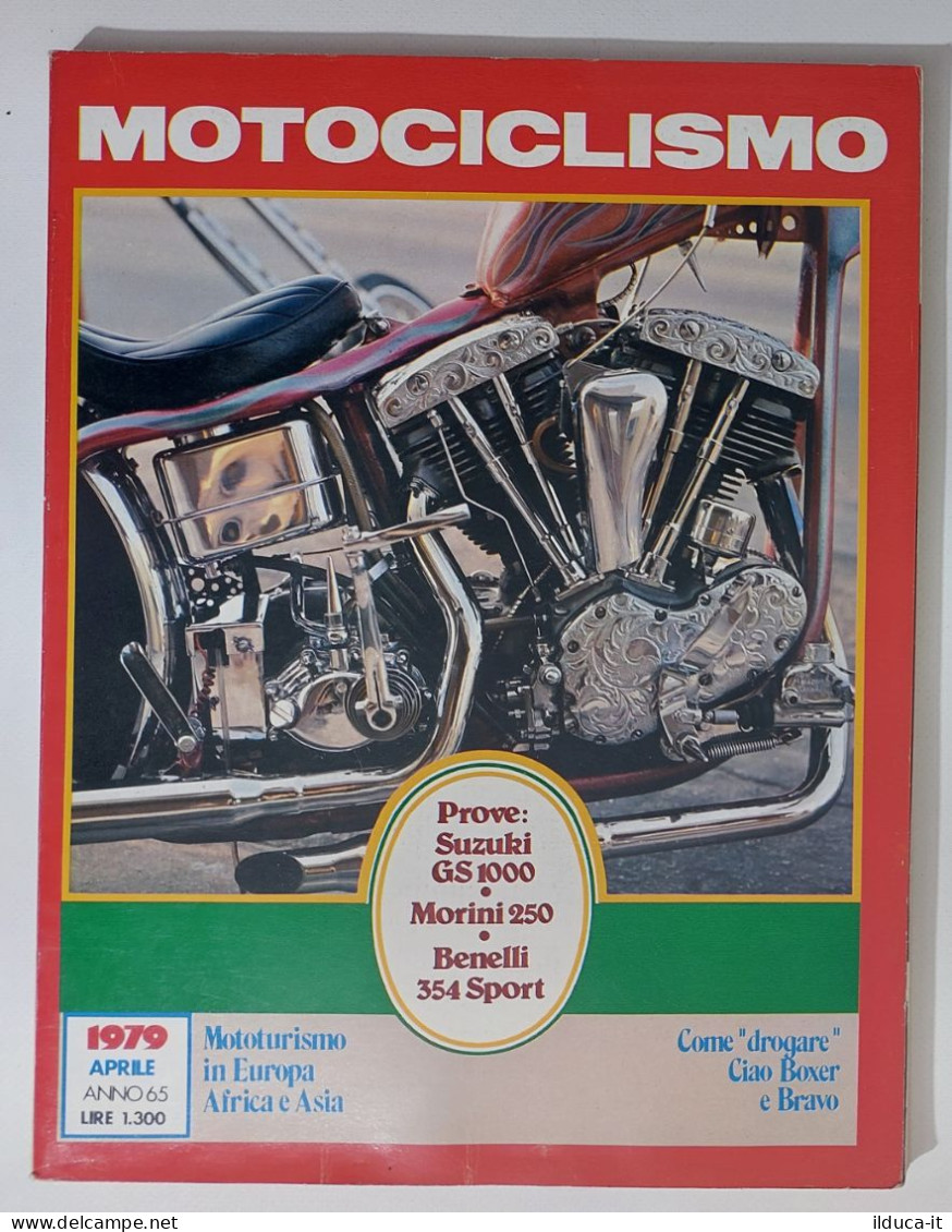 37900 Motociclismo 1979 A. 65 N. 4 - Mototurismo; Suzuki GS 1000; Benelli 354 - Motoren