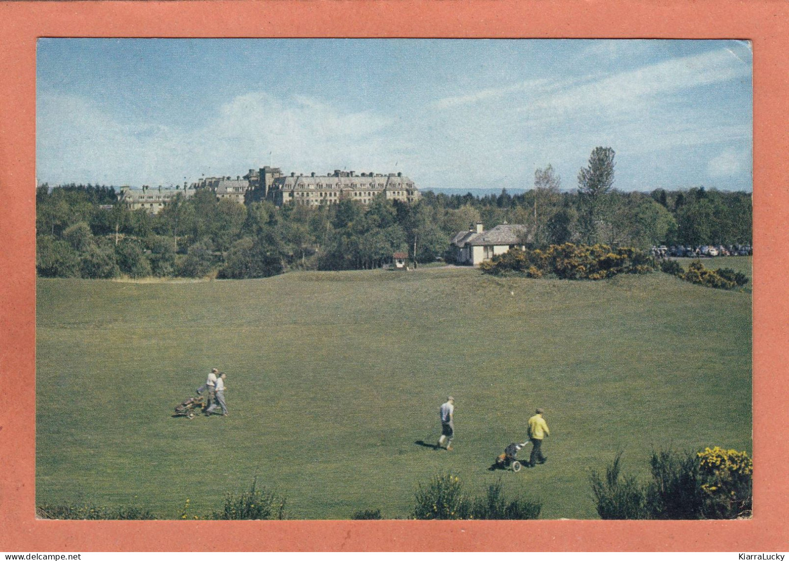 AUCHTERARDER - ROYAUME UNI - ECOSSE - PERTHSHIRE - GLENEAGLES HOTEL FROM THE GOLF COURSES - ECRITE - Perthshire