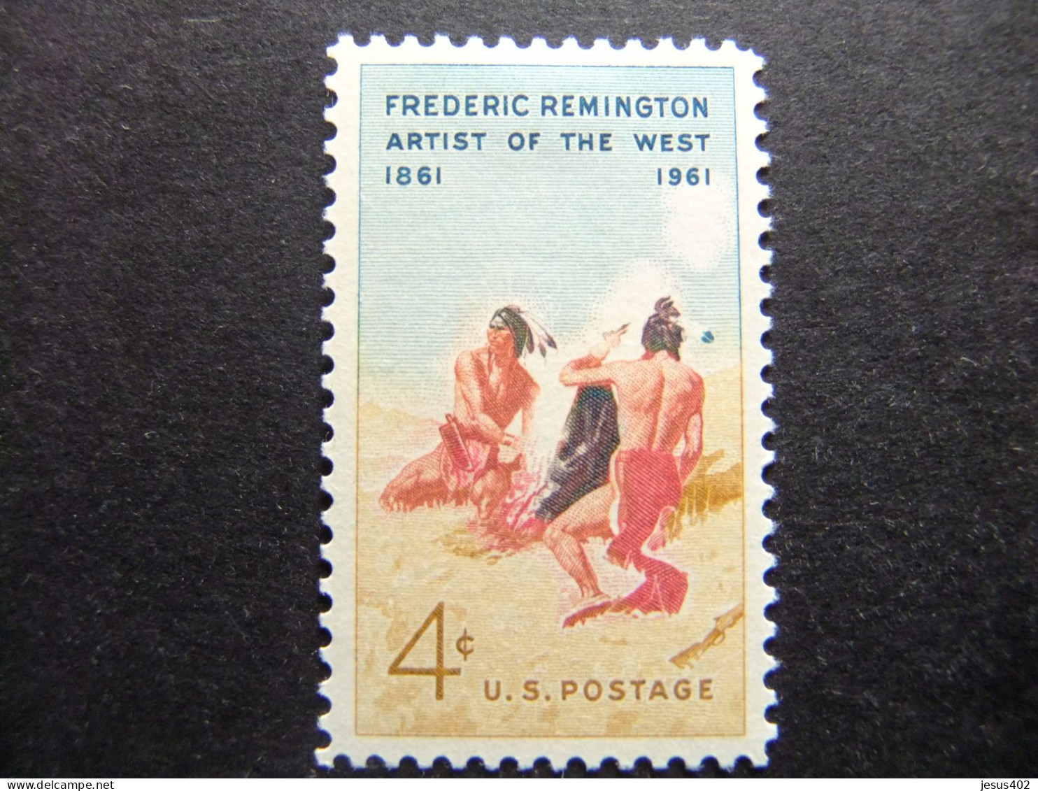 ESTADOS UNIDOS / ETATS-UNIS D'AMERIQUE 1961 / FREDERIC REMINGTON Pintor YVERT 718 * MH - Unused Stamps