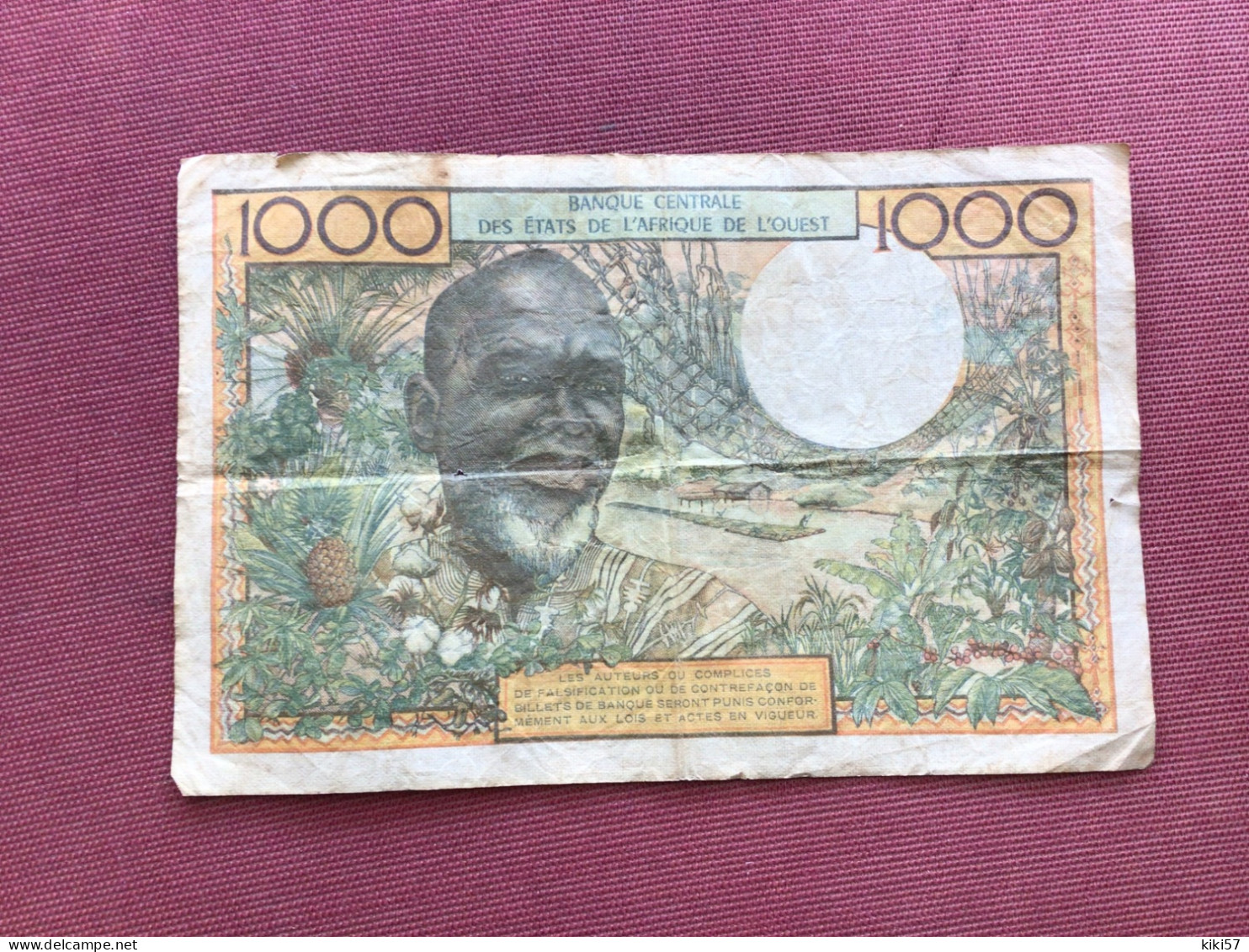 ÉTATS DE L’AFRIQUE DE L’OUEST Billet De 1000 Francs - Estados De Africa Occidental