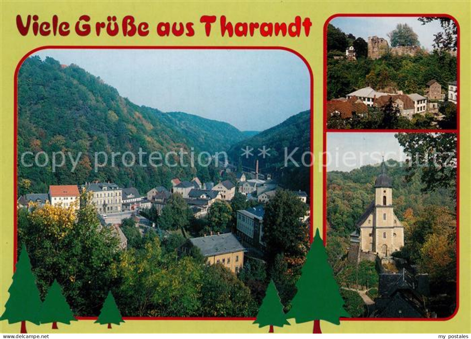 73228970 Tharandt Burgruine Bergkirche Ortsansicht Tharandt - Tharandt