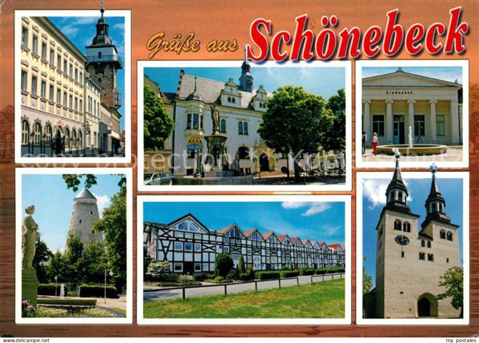 73228944 Schoenebeck Elbe Lindenbad Rathaus Sankt Jakobi Kirche Schoenebeck Elbe - Schoenebeck (Elbe)