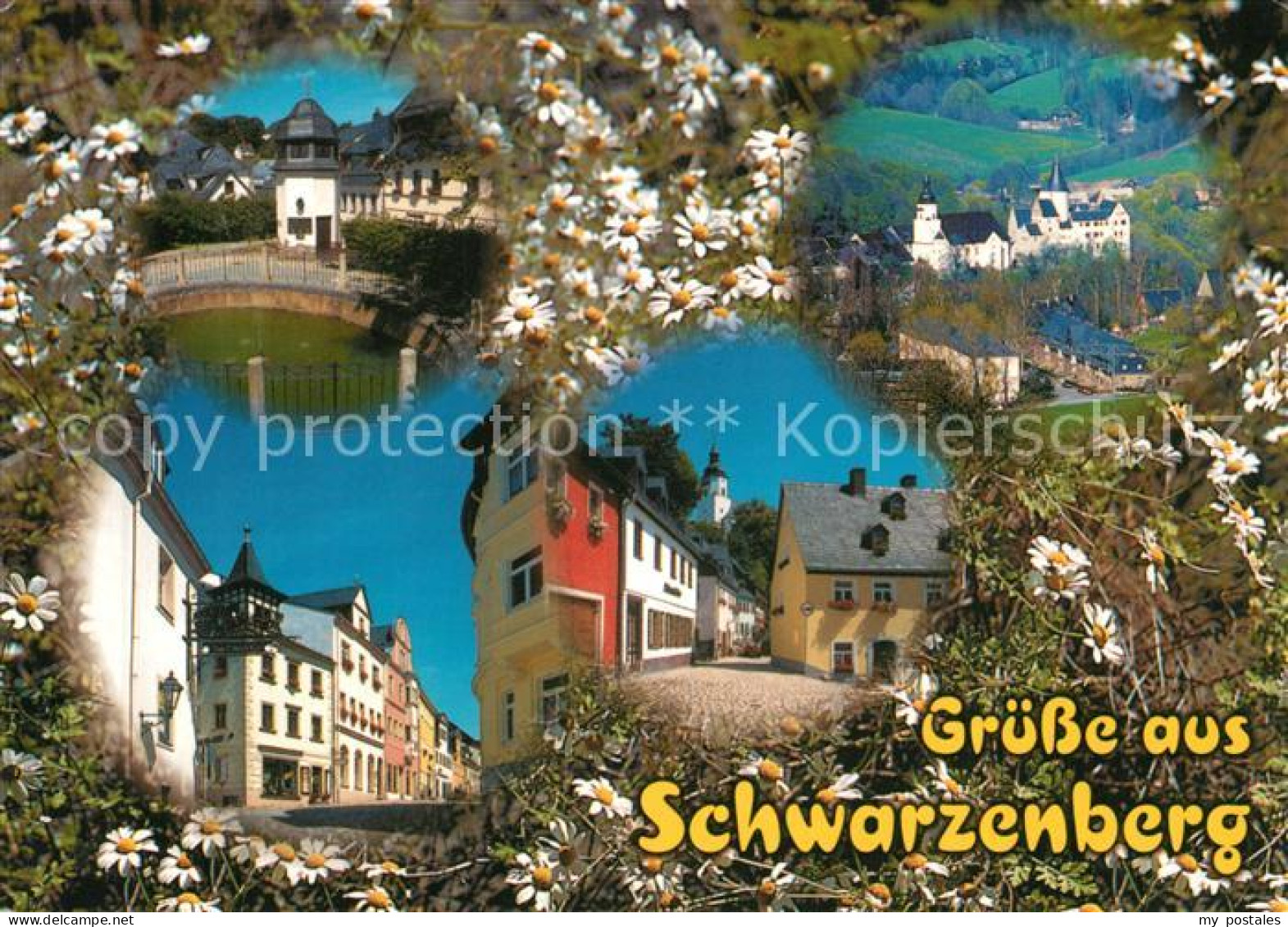 73228933 Schwarzenberg Erzgebirge Glockenspiel Georgenkirche Schloss Oberes Tor  - Schwarzenberg (Erzgeb.)