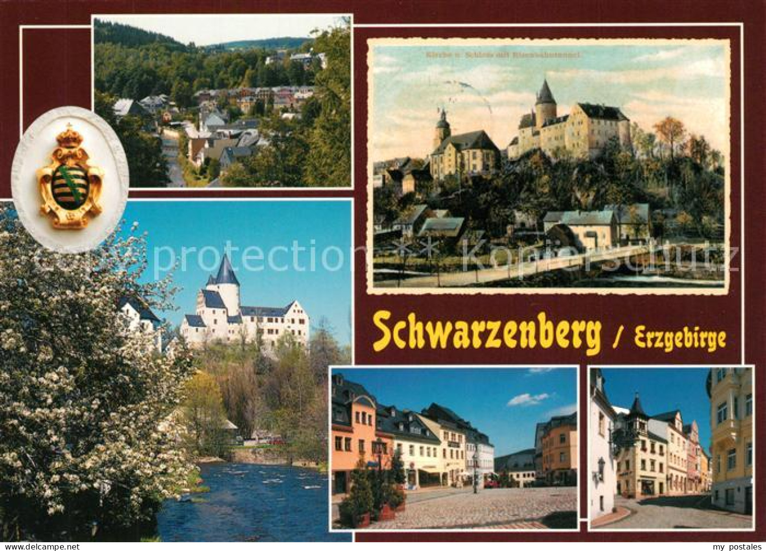 73228932 Schwarzenberg Erzgebirge Schloss Schwarzenerg Markt Oberes Tor Schwarze - Schwarzenberg (Erzgeb.)
