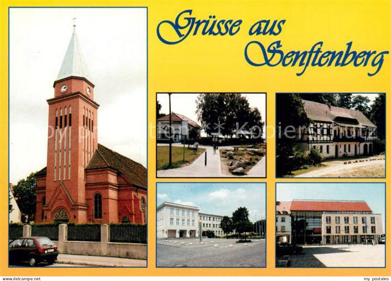 73228900 Senftenberg Niederlausitz Kirche Gaststaette Gaumensegel Kommandantenha - Brieske