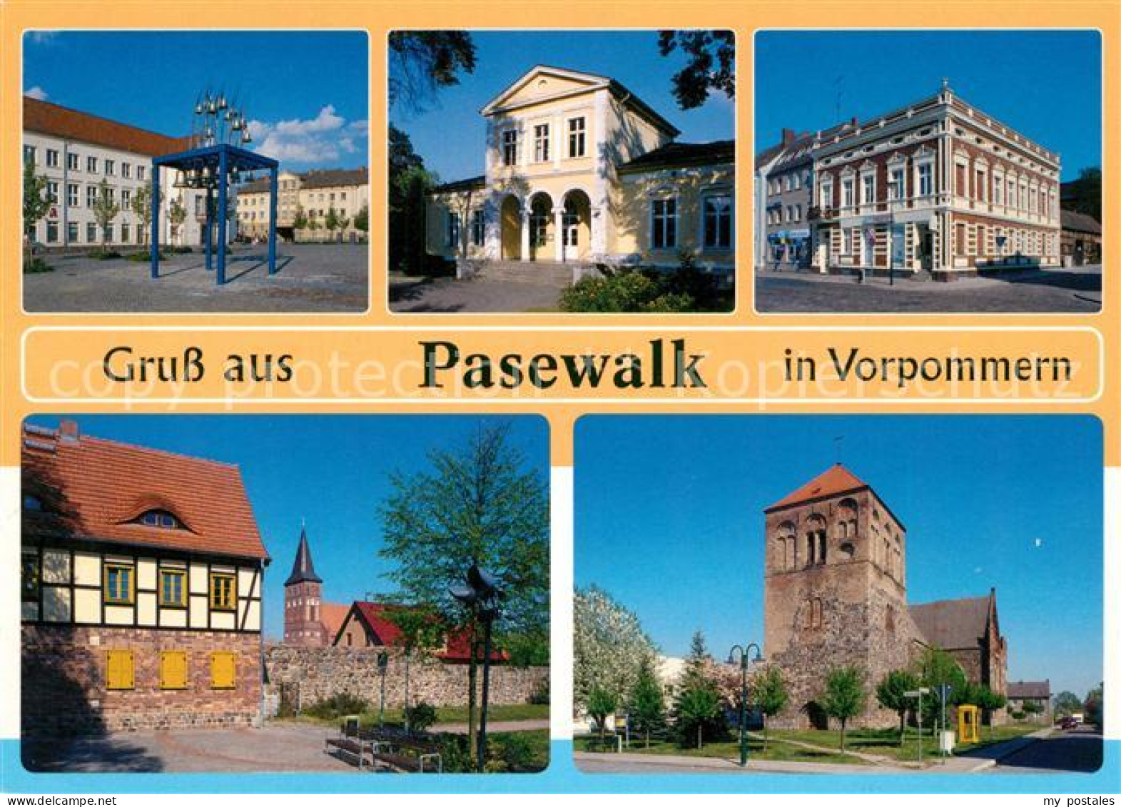 73228853 Pasewalk Mecklenburg Vorpommern Markt Glockenspiel Offizierskasino Mark - Pasewalk