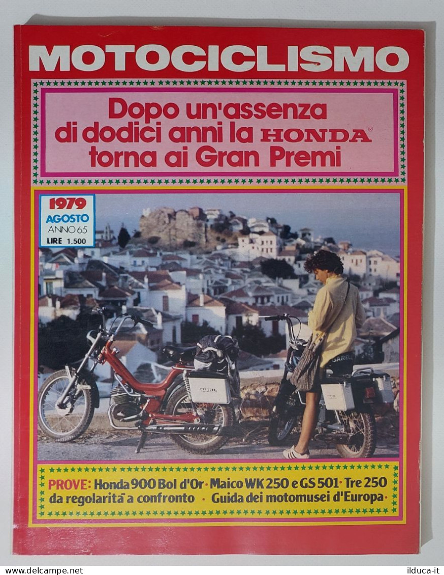 37905 Motociclismo 1979 A. 65 N. 8 - Honda 900 Bol D'Or; Maico WK 250 E GS 501 - Motores