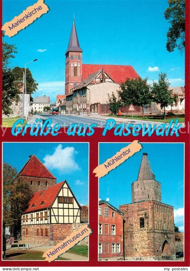 73228852 Pasewalk Mecklenburg Vorpommern Marienkirche Muehlentor Heimatmuseum  P - Pasewalk