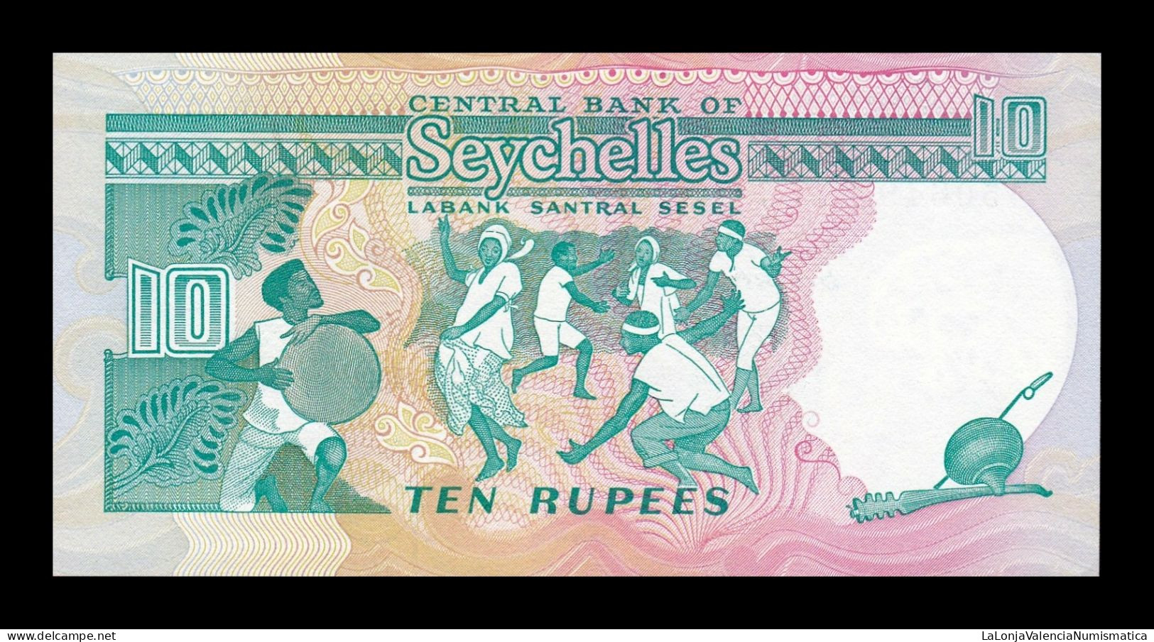 Seychelles 10 Rupees 1989 Pick 32 Sc Unc - Seychellen