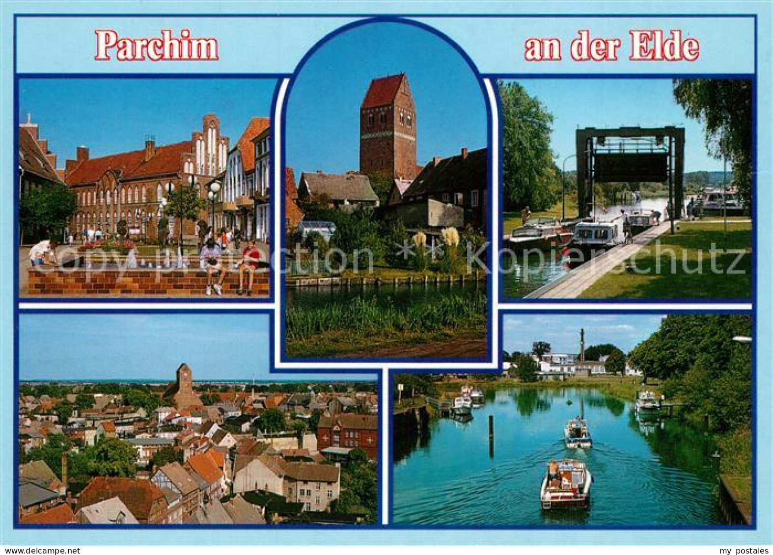 73228848 Parchim Kirchtuerme Sankt Marien Und Sankt Georgen Elbe Wockersee Schle - Parchim