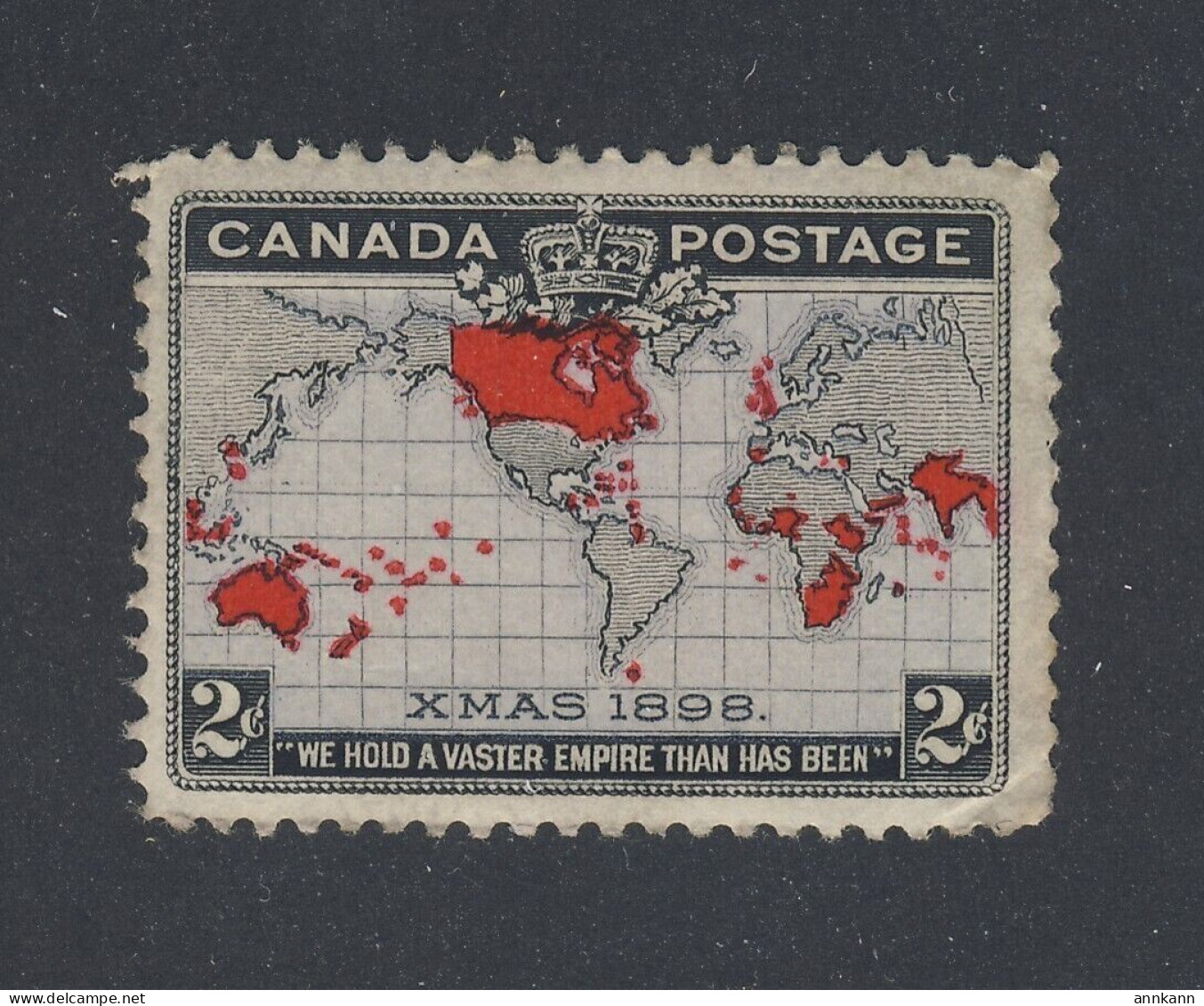 Canada 1898 Xmas Stamp; #86-2c MNH F/VF Guide Value = $55.00 - Unused Stamps