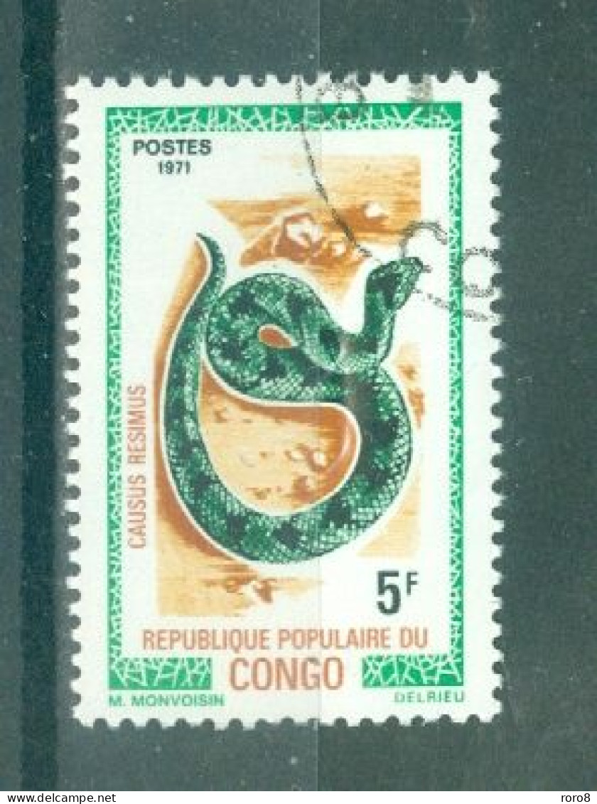 REPUBLIQUE DU CONGO - N°289 Oblitéré - Reptiles. - Serpenti