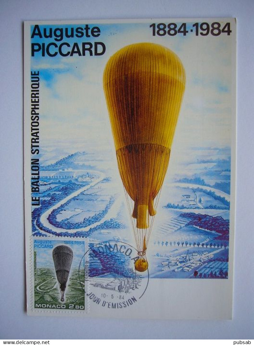 Avion / Airplane / BALLON STRATOSPHERIQUE / Auguste Picard / 1884-1984 / Carte Maximum - Luchtballon