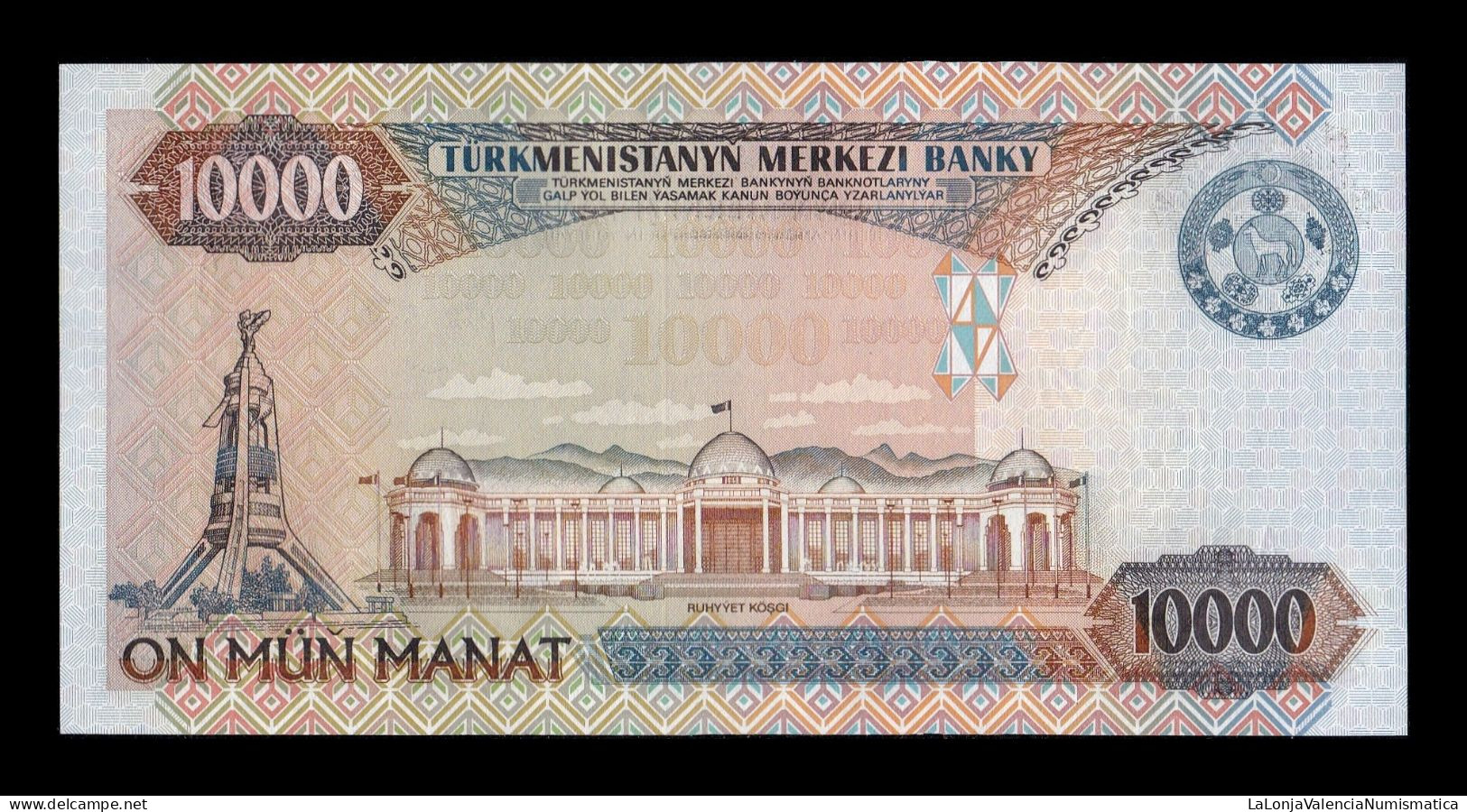 Turkmenistán 10000 Manat 2000 Pick 14 Sc Unc - Turkménistan