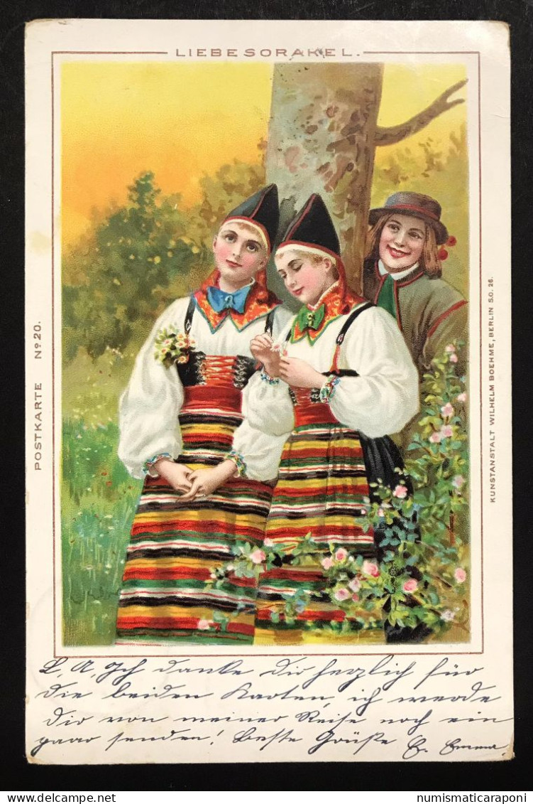Liebesorkel Postkarte Germania  VIAGGIATA  1899 COD.C.4410 - Wolfratshausen