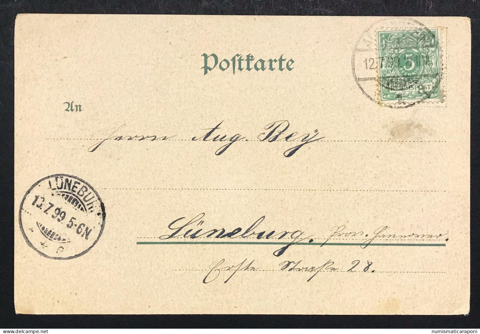 Liebesorkel Postkarte Germania  VIAGGIATA  1899 COD.C.4410 - Wolfratshausen