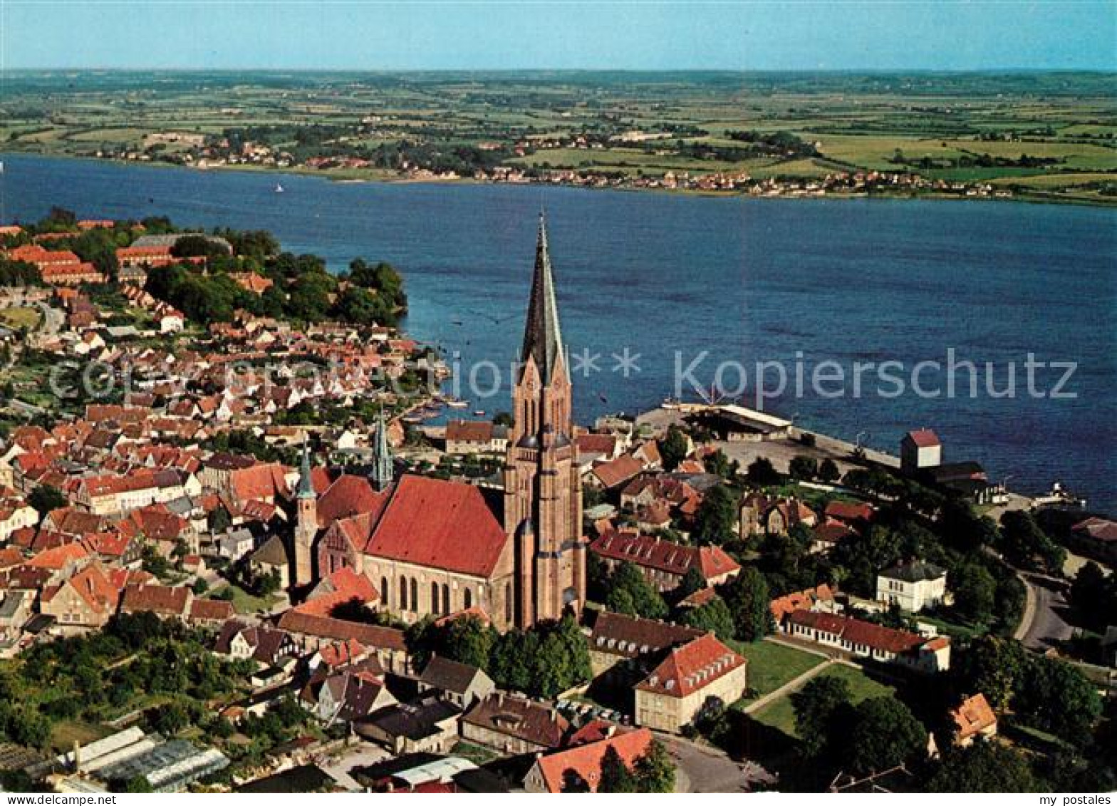 73228462 Schleswig Holstein Stadtbild Mit St Petri Dom Schlei Fliegeraufnahme Sc - Schleswig