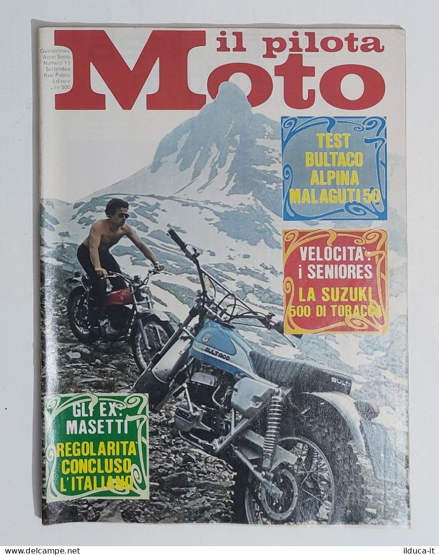 43965 Il Pilota Moto 1975 A. VI N. 11 - Bultaco Alpina Malaguti 50; Suzuki - Motoren