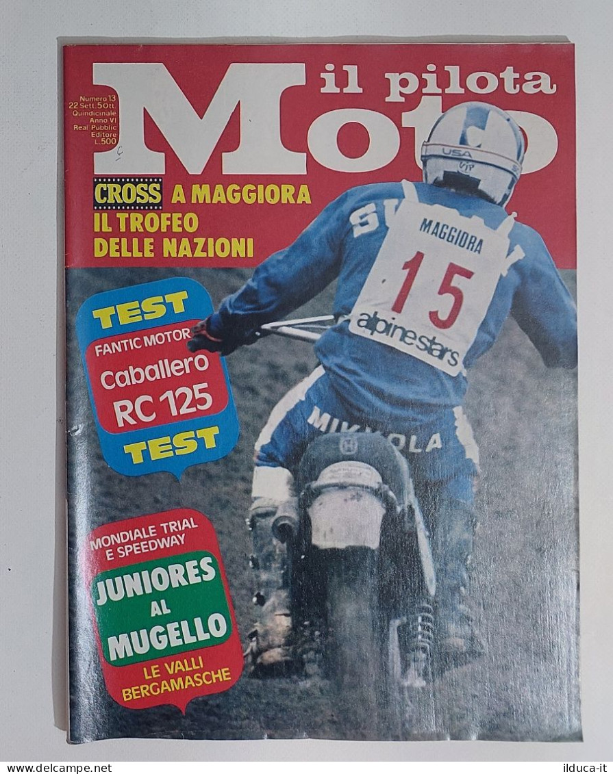 43967 Il Pilota Moto 1975 A. VI N. 13 - Caballero RC 125; Mondiale Trial; Paton - Motoren