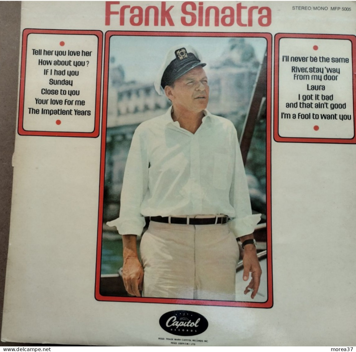 FRANK SINATRA   CAPITOL RECORDS  MFP 5005   (CM3) - Altri - Inglese