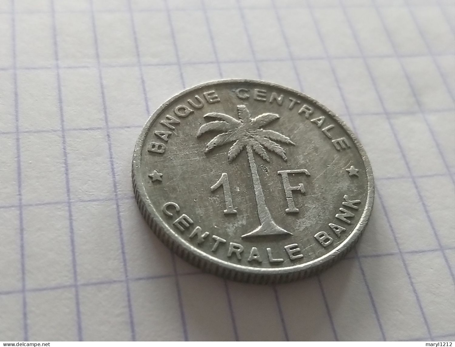 5 Pièce De 1 Francs Banque Centrale Congo Belge Ruanda-Urundi 1958 (3) Et 1959 (2) - 1951-1960: Baldovino I