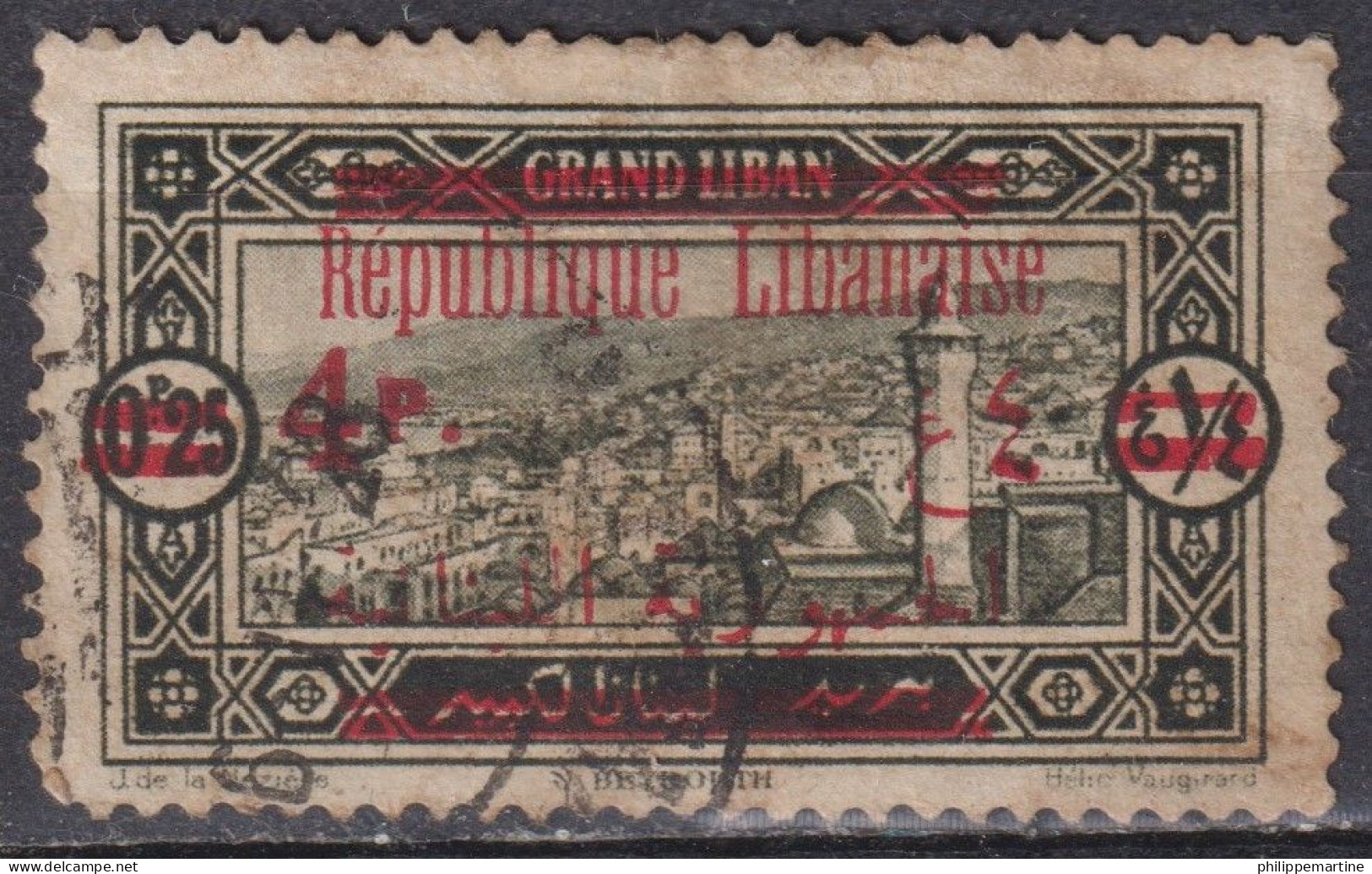 Grand Liban 1928-29 - YT 119 (o) - Used Stamps