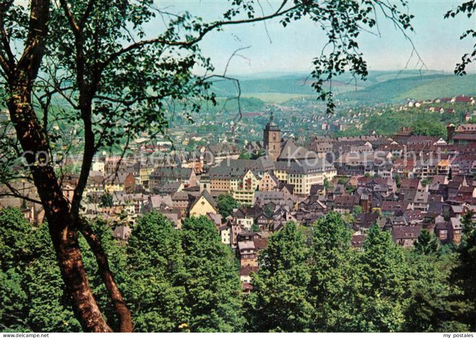 73228349 Siegen Westfalen Panorama Blick Zur Oberstadt Siegen Westfalen - Siegen