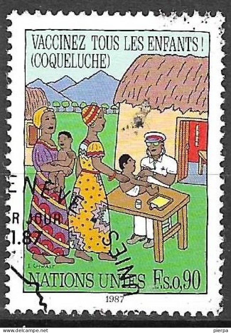 O.N.U. GENEVE - 1987 - VACCINAZIONI - FR. 0,9 - USATO (YVERT 160 - MICHEL 160) - Used Stamps